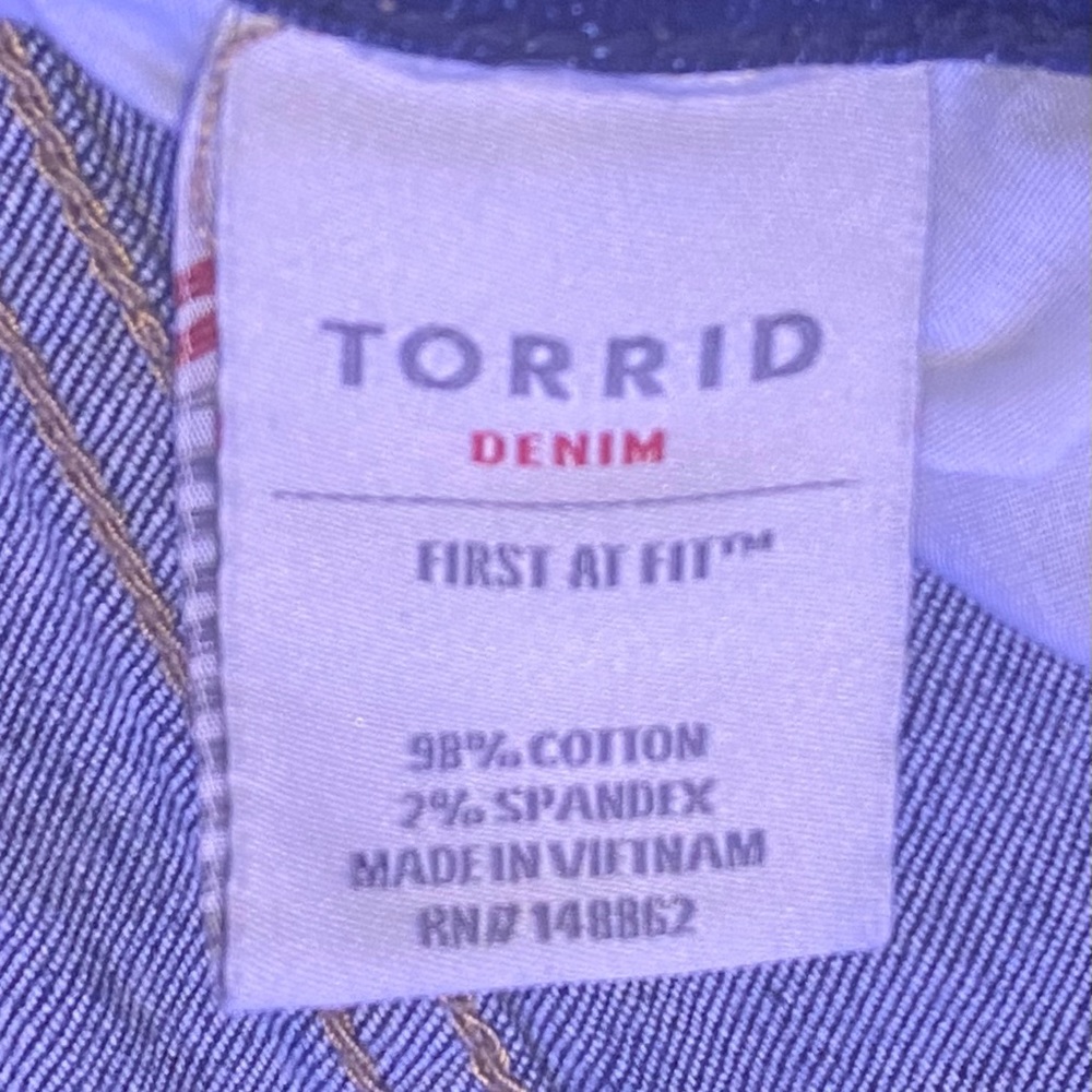 Torrid Denim, Women’s, Dark Blue, Bootcut, Jeans, Size 18T - Picture 5 of 9